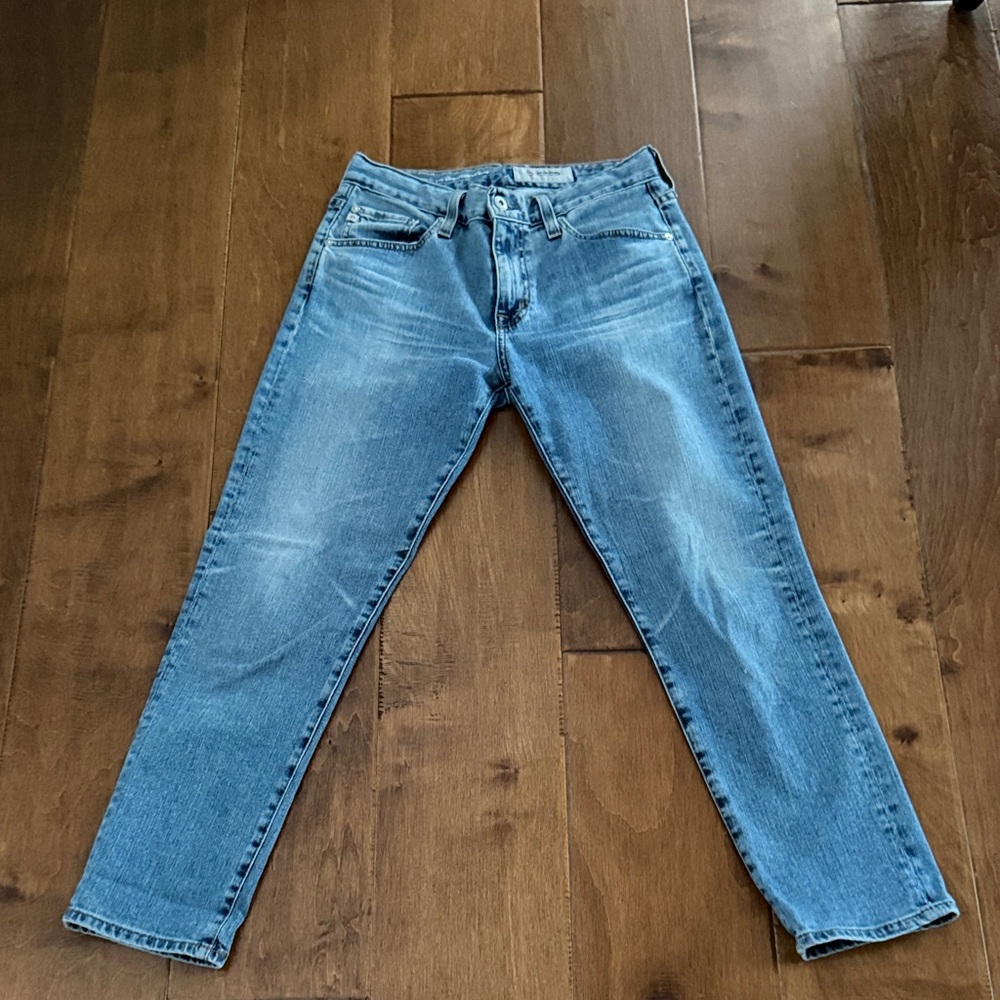 AG Adriano Goldschmied Light Blue Straight Jeans